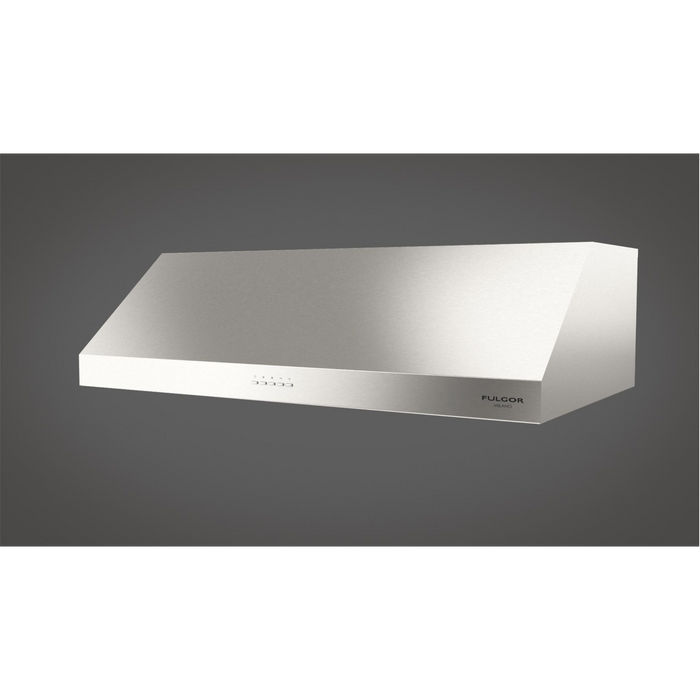 Fulgor Milano 36-Inch Pro Undercabinet Hood, 400 Series, 450 CFM, 9-Inch Height