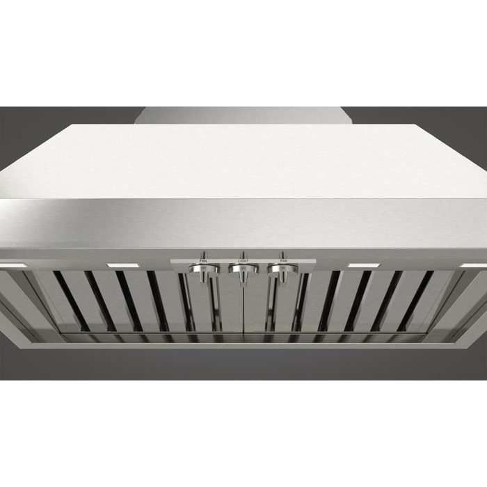 Fulgor Milano 36-Inch Pro Built-In Hood, 600 Series, 1000 CFM, Insert, Baffle Filters, Knob Control