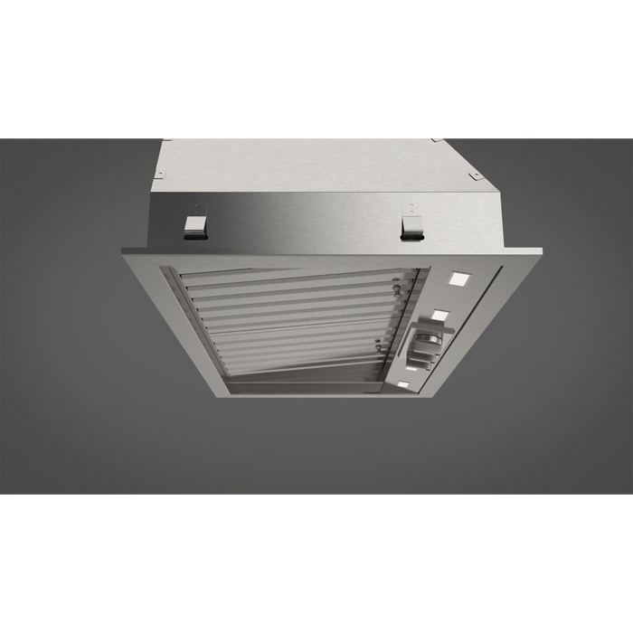 Fulgor Milano 36-Inch Pro Built-In Hood, 600 Series, 1000 CFM, Insert, Baffle Filters, Knob Control