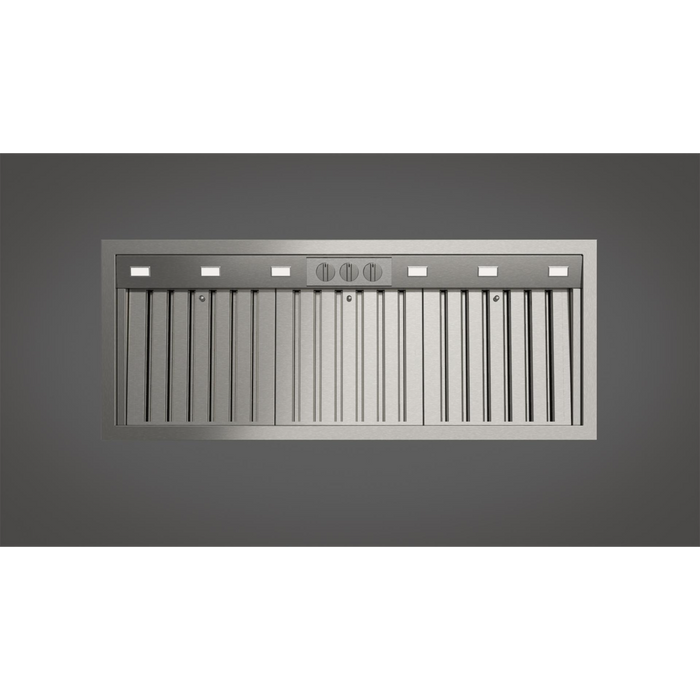 Fulgor Milano 46-Inch Pro Built-In Hood, 600 Series, 1000 CFM, Insert, Baffle Filters