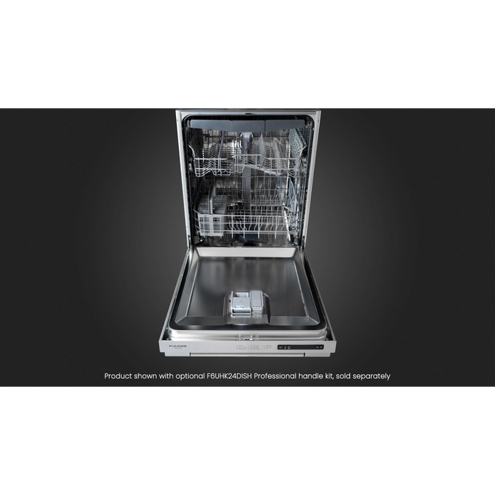 Fulgor Milano 24-Inch Pro Built-In Dishwasher, Stainless Steel, 6 Cycles, 45 dB, 3rd Rack (Requires Handle Kit, Sold Separately)