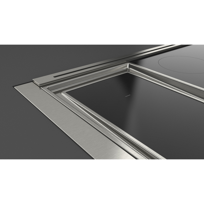 Fulgor Milano 48-Inch Pro Built-In Induction Rangetop, 600 Series, Quantum Induction, 5 Cooking Zones + 2-Zone Quantum Induction Trilaminate Griddle