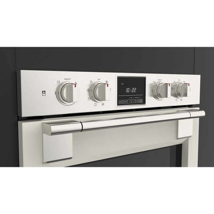 Fulgor Milano 30-Inch Pro Upper Door Color Kit, No Badge & Middle Ventilation Strip, White (Must Be Ordered with 30-Inch Pro Range Door Kit, Toe Kick Not Used)