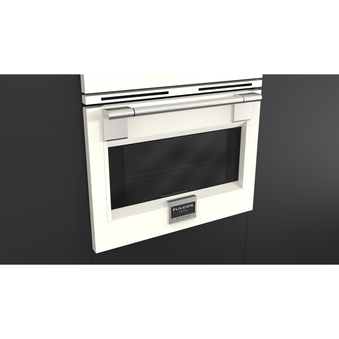 Fulgor Milano 30-Inch Pro Upper Door Color Kit, No Badge & Middle Ventilation Strip, White (Must Be Ordered with 30-Inch Pro Range Door Kit, Toe Kick Not Used)
