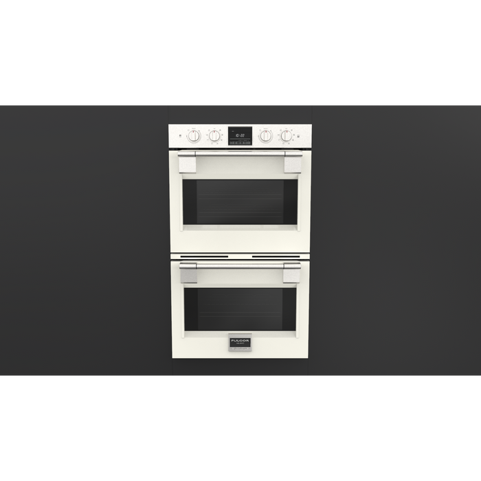 Fulgor Milano 30-Inch Pro Built-In Electric Double Oven, 600 Series, Self-Clean, Dual Convection, Multi-Pass Broiler, Soft-Close Door, 2 Standard Racks, 1 Telescopic Rack, Stainless Steel Finish
