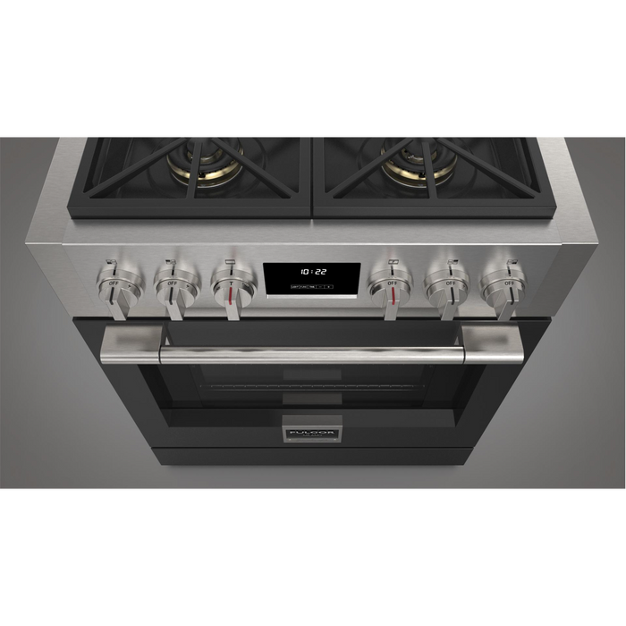 Fulgor Milano 30-Inch Pro Range Door Color Kit, Glossy Black