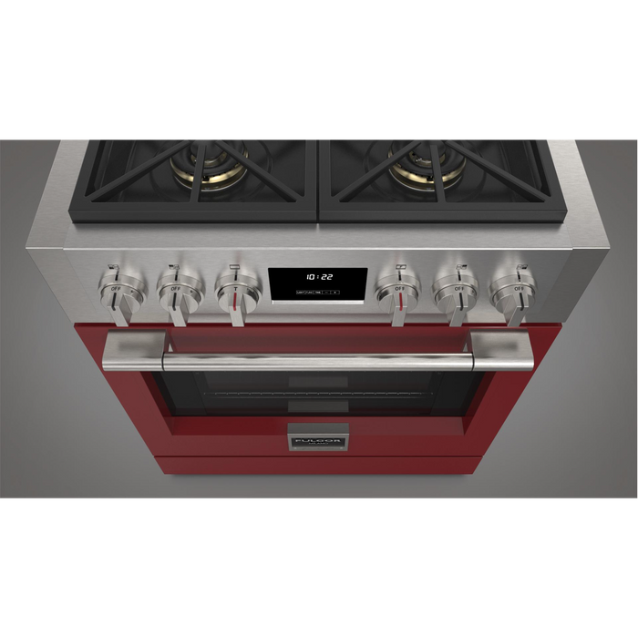 Fulgor Milano 30-Inch Pro Range Door Color Kit, Red