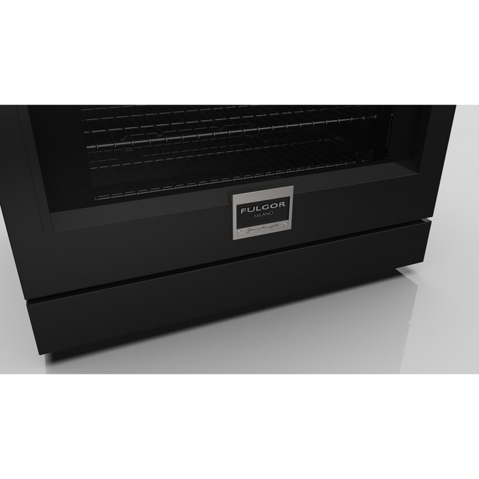 Fulgor Milano 36-Inch Pro Range Door Color Kit, Glossy Black