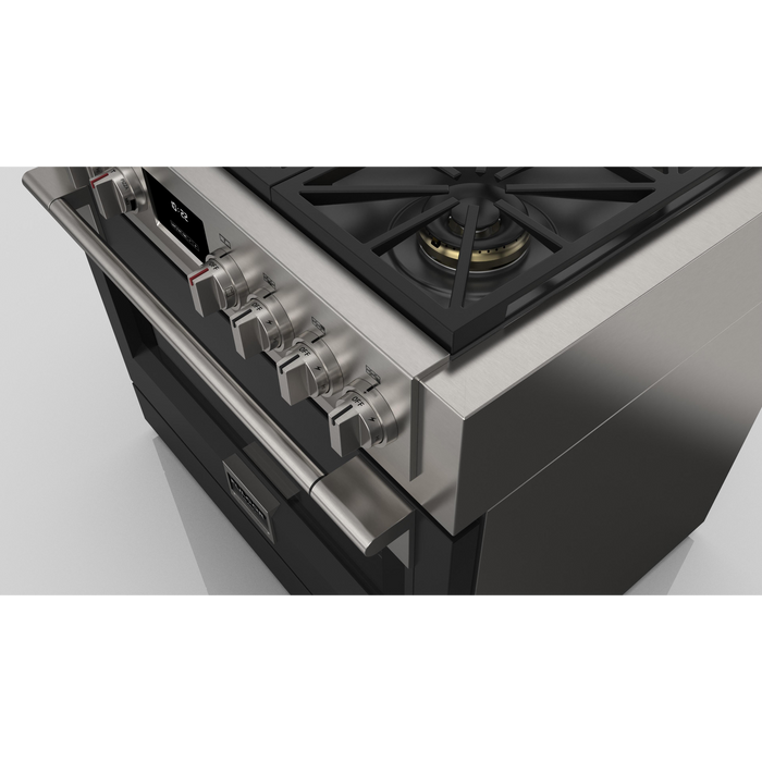 Fulgor Milano 36-Inch Pro Range Door Color Kit, Matte Black