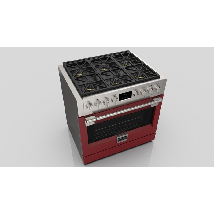 Fulgor Milano 36-Inch Pro Range Door Color Kit, Red
