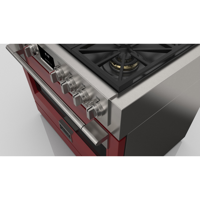 Fulgor Milano 36-Inch Pro Range Door Color Kit, Red