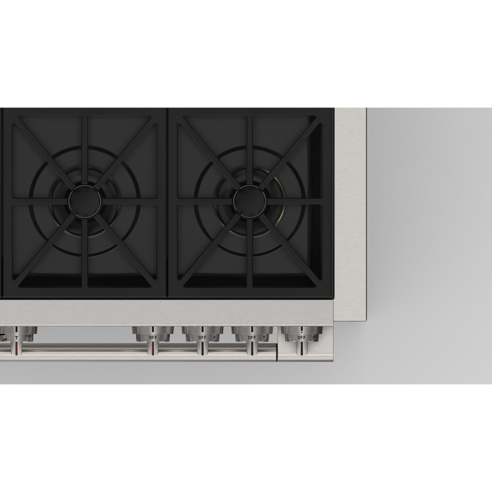 Fulgor Milano Sofia Pro 36-Inch Freestanding All-Gas Range, 600 Series, 6 Crescendo Dual Ring Brass Burners, Soft-Close Door