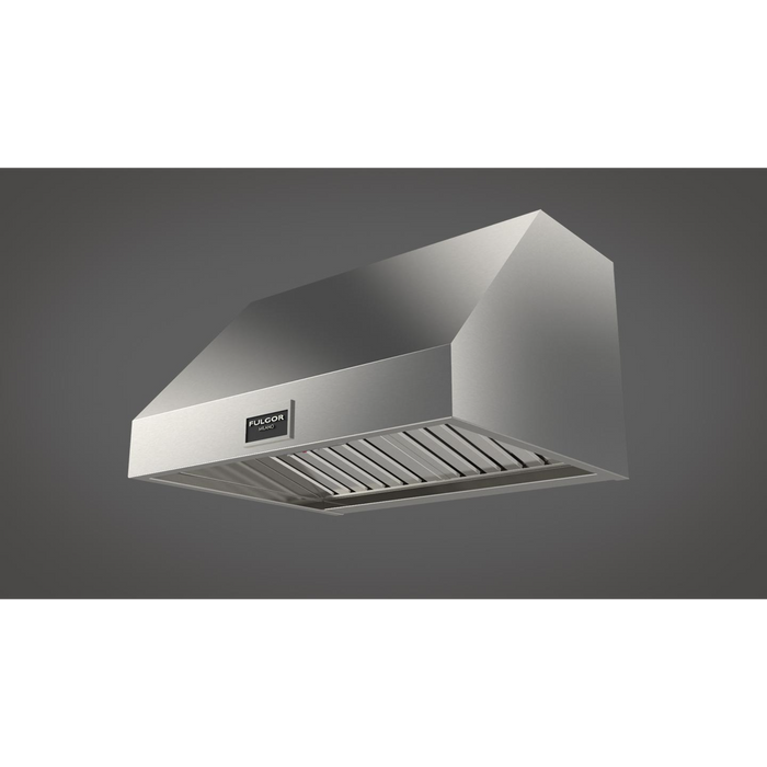 Fulgor Milano 30-Inch Pro Wall Hood, 600 Series, 600 CFM, 18-Inch Depth, Baffle Filters