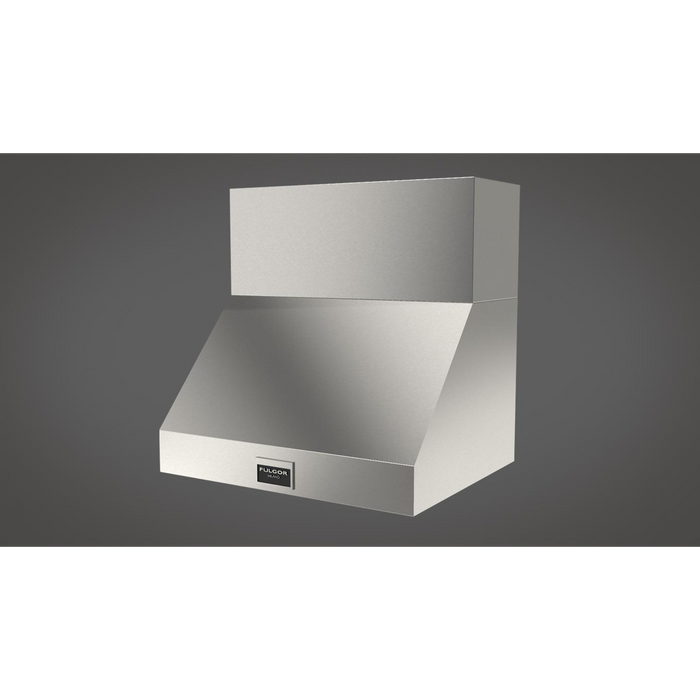Fulgor Milano 30-Inch Pro Wall Hood, 600 Series, 600 CFM, 18-Inch Depth, Baffle Filters