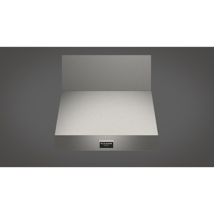 Fulgor Milano 30-Inch Pro Wall Hood, 600 Series, 600 CFM, 18-Inch Depth, Baffle Filters