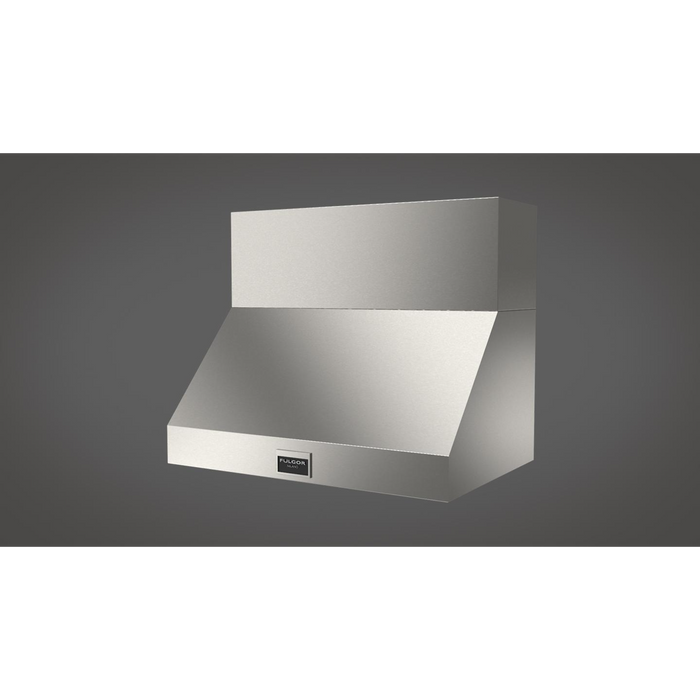 Fulgor Milano 36-Inch Pro Wall Hood, 600 Series, 600 CFM, 18-Inch Depth, Baffle Filters