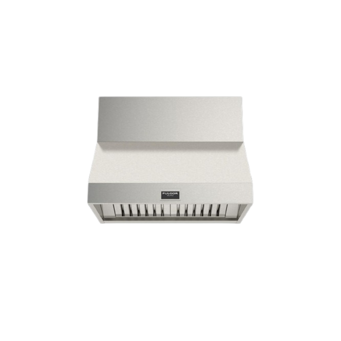 Fulgor Milano 36-Inch Pro Wall Hood, 600 Series, 600 CFM, 18-Inch Depth, Baffle Filters