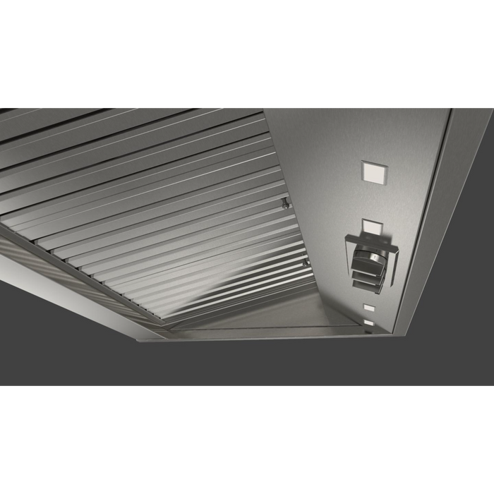 Fulgor Milano 48-Inch Pro Wall Hood, 600 Series, 1000 CFM, 18-Inch Depth, Baffle Filters