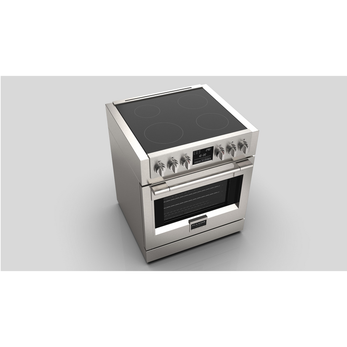 Fulgor Milano Sofia Pro 30-Inch Freestanding Induction Range, 600 Series, 4 Quantum Induction Burners, Self-Clean, Soft-Close Door
