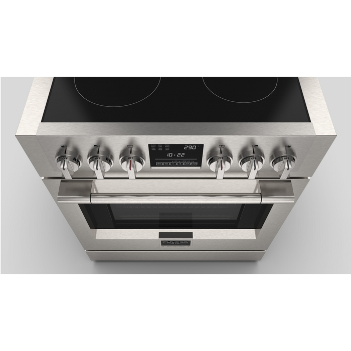 Fulgor Milano Sofia Pro 30-Inch Freestanding Induction Range, 600 Series, 4 Quantum Induction Burners, Self-Clean, Soft-Close Door
