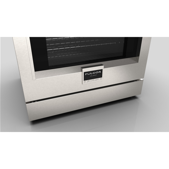 Fulgor Milano Sofia Pro 30-Inch Freestanding Induction Range, 600 Series, 4 Quantum Induction Burners, Self-Clean, Soft-Close Door