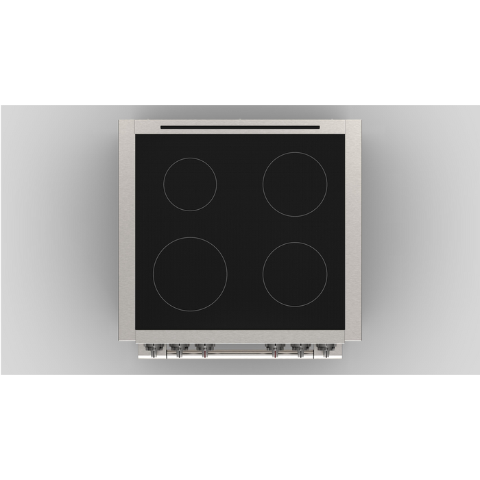 Fulgor Milano Sofia Pro 30-Inch Freestanding Induction Range, 600 Series, 4 Quantum Induction Burners, Self-Clean, Soft-Close Door