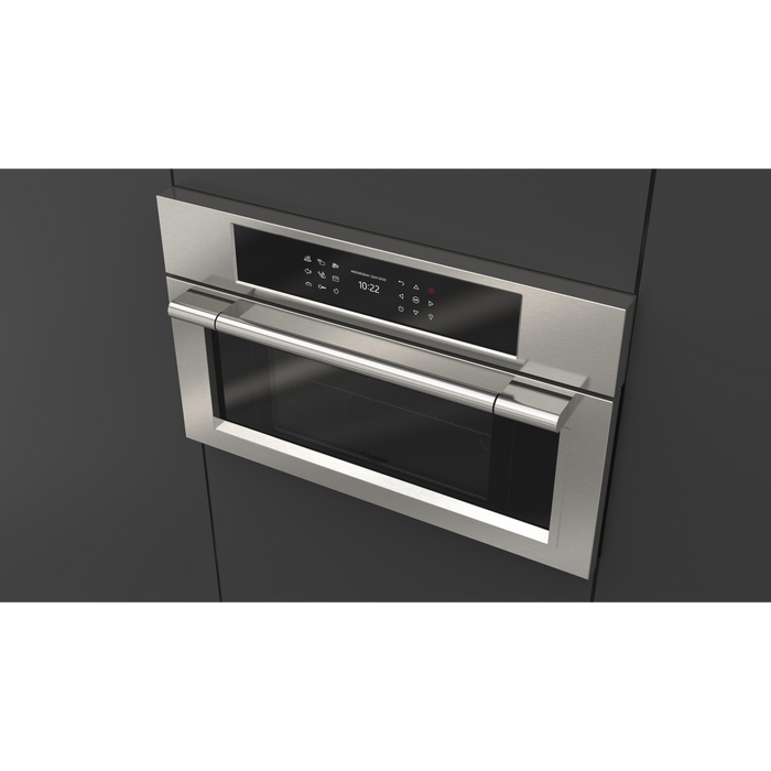Fulgor Milano 30-Inch Pro Built-In Steam Oven, 600 Series, Combination Steam Convection, Stainless Steel Finish