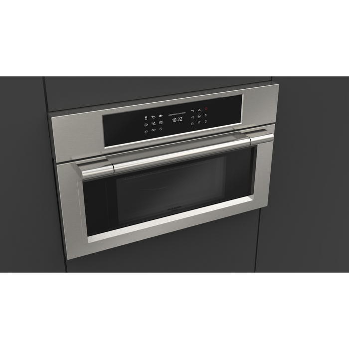 Fulgor Milano 30-Inch Pro Built-In Speed Oven, 600 Series, Combination Microwave Convection, Stainless Steel Finish