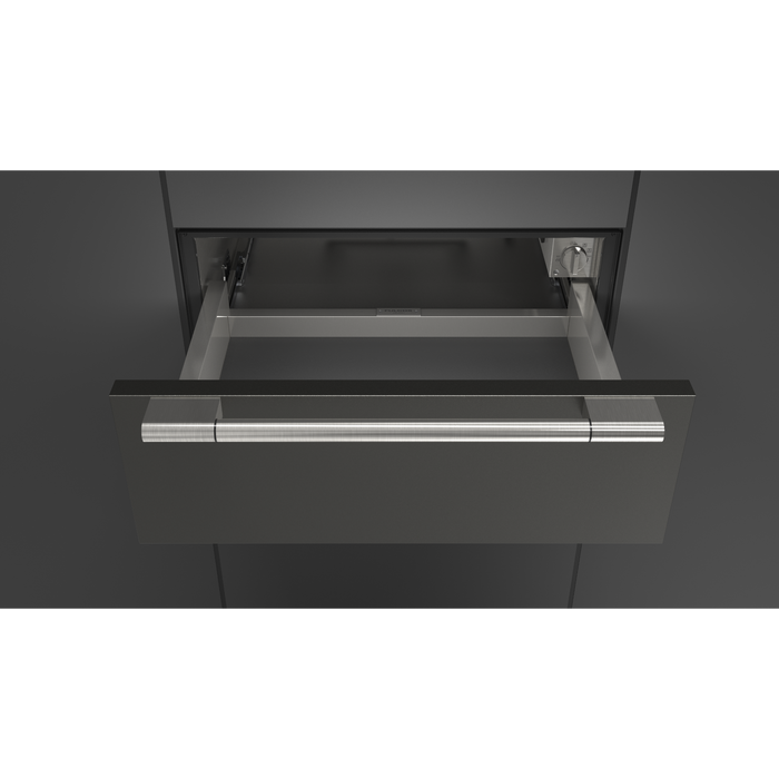 Fulgor Milano 30-Inch Sofia Pro Built-In Warming Drawer, Stainless Steel, Sofia Matching Handle, Soft-Close