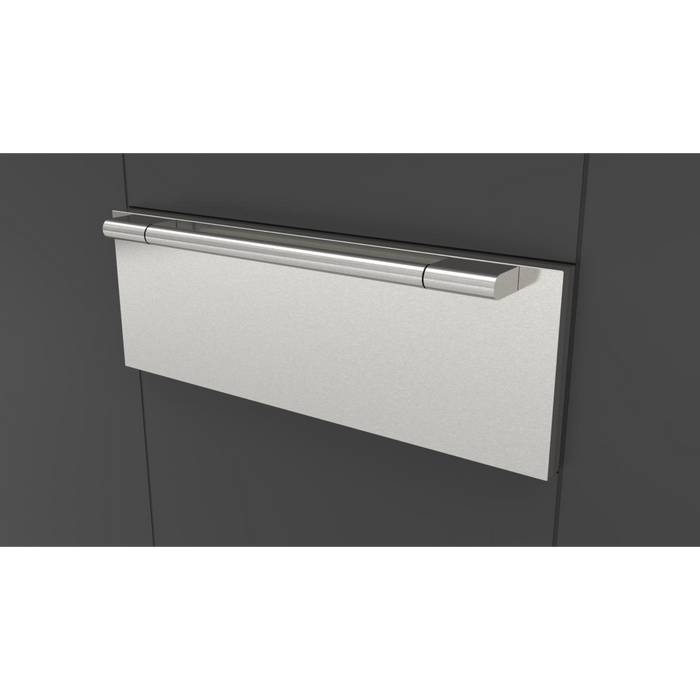 Fulgor Milano 30-Inch Sofia Pro Built-In Warming Drawer, Stainless Steel, Sofia Matching Handle, Soft-Close