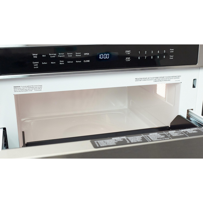 Fulgor Milano Distinto Built-In Microwave Drawer, 700 Series, 24-Inch, 1.2 cu. ft., 950W, Visible Control