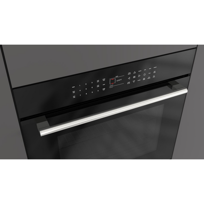 Fulgor Milano 30-Inch Distinto Built-In Electric Double Oven, Self-Clean, Dual Fan Convection, N.A. Version, Black, Full Touch Electronic Control