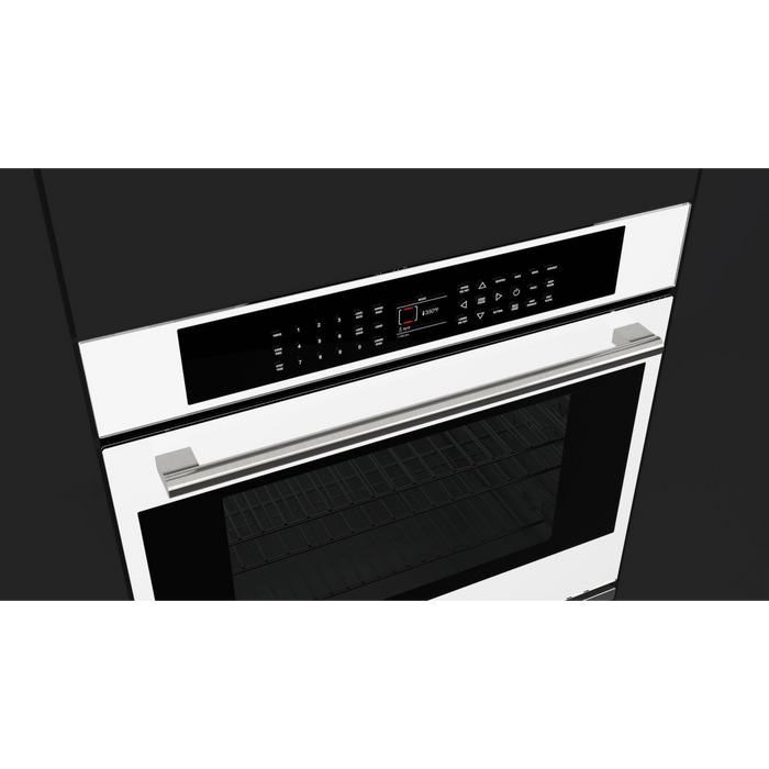 Fulgor Milano 30-Inch Distinto Built-In Electric Double Oven, Self-Clean, Dual Fan Convection, N.A. Version, White Glass, Full Touch Electronic Control