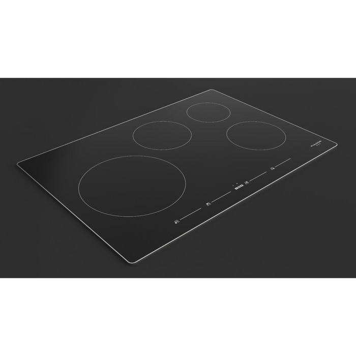 Fulgor Milano 30-Inch Distinto Built-In Induction Cooktop, 700 Series, Quantum Induction, 4 Cooking Zones, One 11” Max Power Zone, Touch Slide Controls, N.A. Version, Brushed Premium Trim