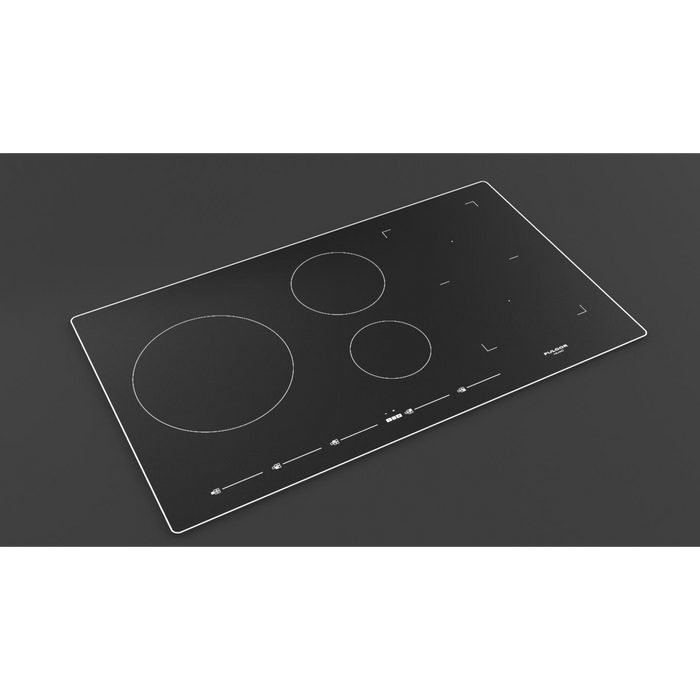 Fulgor Milano 36-Inch Distinto Built-In Induction Cooktop, 700 Series, Quantum Induction, 5 Cooking Zones, One 11” Max Power Zone, Bridge Zone, Touch Slide Controls, Brushed Aluminum Trim