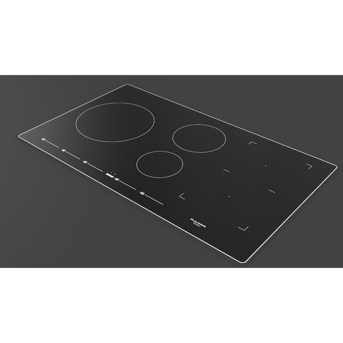 Fulgor Milano 36-Inch Distinto Built-In Induction Cooktop, 700 Series, Quantum Induction, 5 Cooking Zones, One 11” Max Power Zone, Bridge Zone, Touch Slide Controls, Brushed Aluminum Trim