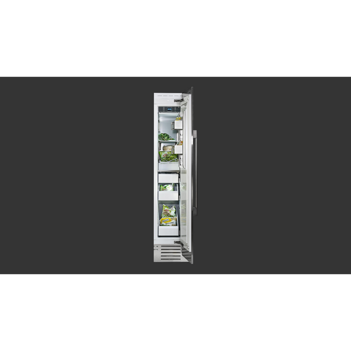 Fulgor Milano 8.22 cu.ft Pro Column Freezer, 700 Series, RH, Stainless Cladded, Bottom Compressor, Metal Interior, Ice Maker, Includes Pro Handle & Badge Accessory