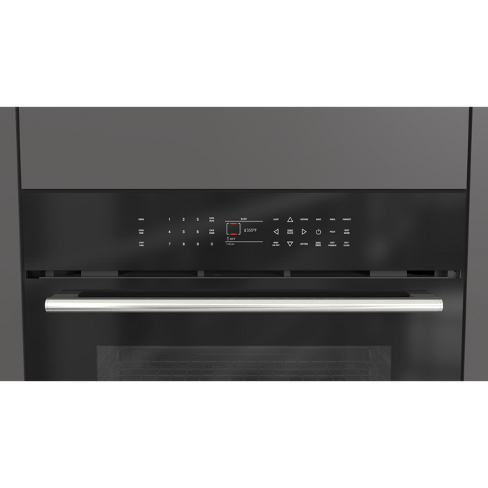Fulgor Milano 30-Inch Distinto Built-In Electric Single Oven, Self-Clean, Dual Fan Convection, N.A. Version, Black, Full Touch Electronic Control