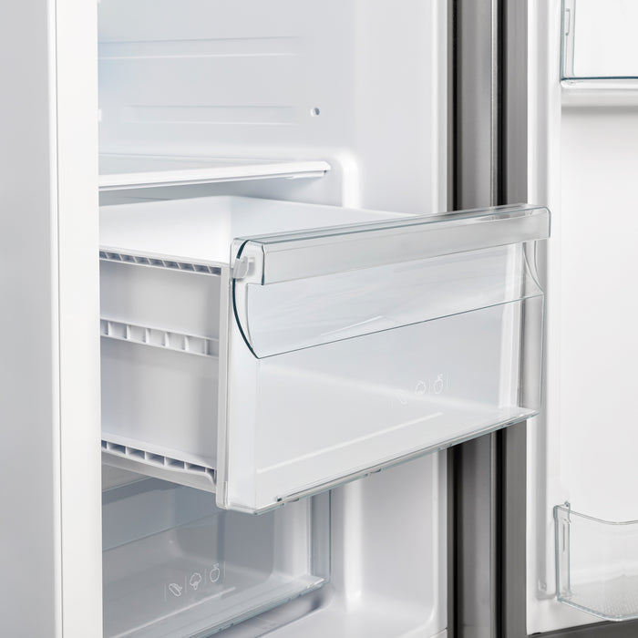 Forno Salerno 40-Inch Built-In Stainless Steel Refrigerator, 20 cu.ft, Modern Decorative Grill, ENERGY STAR Certified