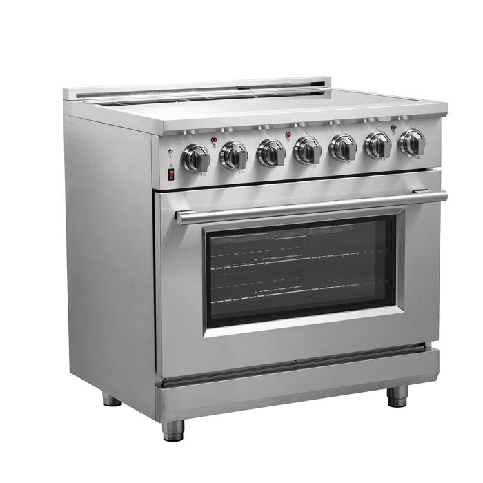 Forno Massimo 36-Inch Freestanding Chef Door Electric Range, True Convection Oven