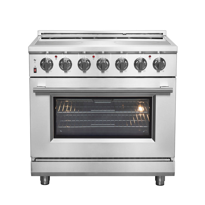 Forno Massimo 36-Inch Freestanding Chef Door Electric Range, True Convection Oven