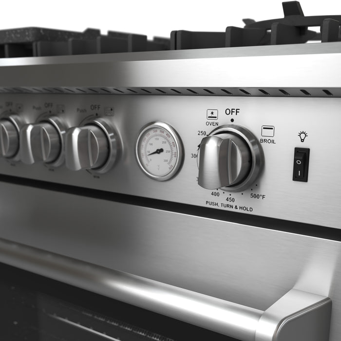 Forno Lazio 30-Inch Freestanding Gas Range, 4 Burners, Convection Oven, Energy Efficient