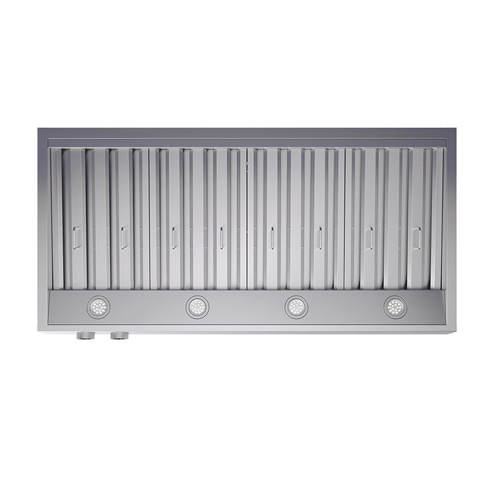 Forno Biagio 48-Inch Wall Mounted Range Hood, Stainless Steel, Heavy Duty