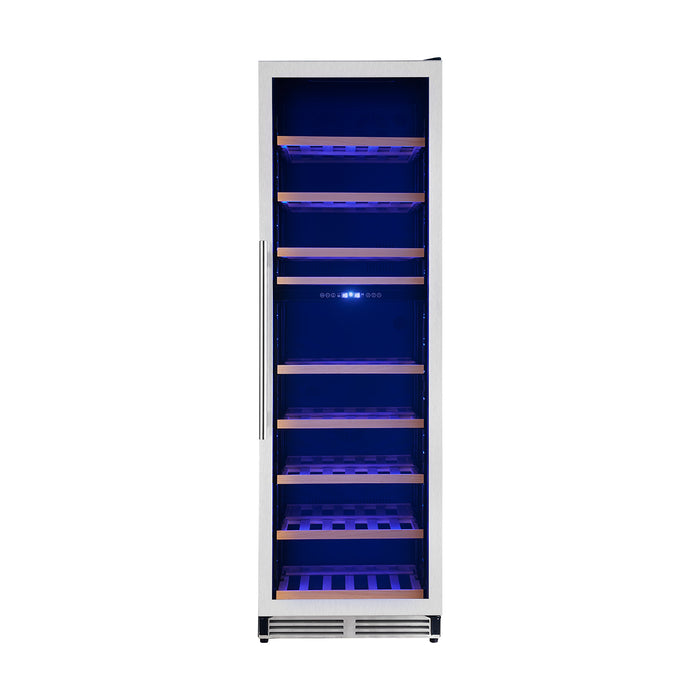 Forno Avellino 24-Inch Dual Zone Wine Cooler, 16 cu.ft, Adjustable Temperature Zones, Stainless Steel