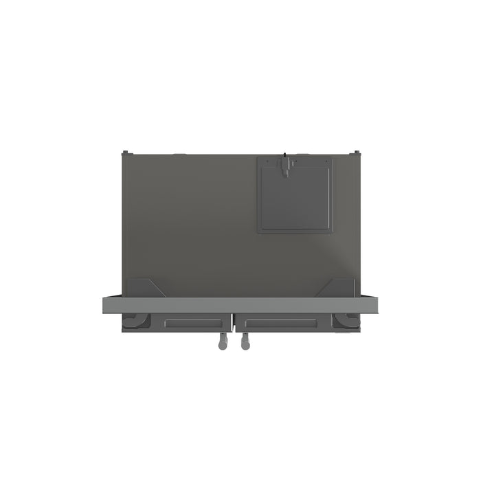 Forno Salerno Built-In Stainless Steel Refrigerator, 15.6 cu.ft, Modern Decorative Grill, ENERGY STAR Certified