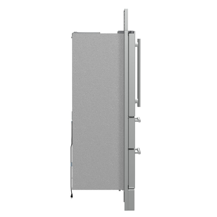 Forno Moena French Door Refrigerator, Stainless Steel, 19.2 cu.ft, Decorative Grill, ENERGY STAR Certified