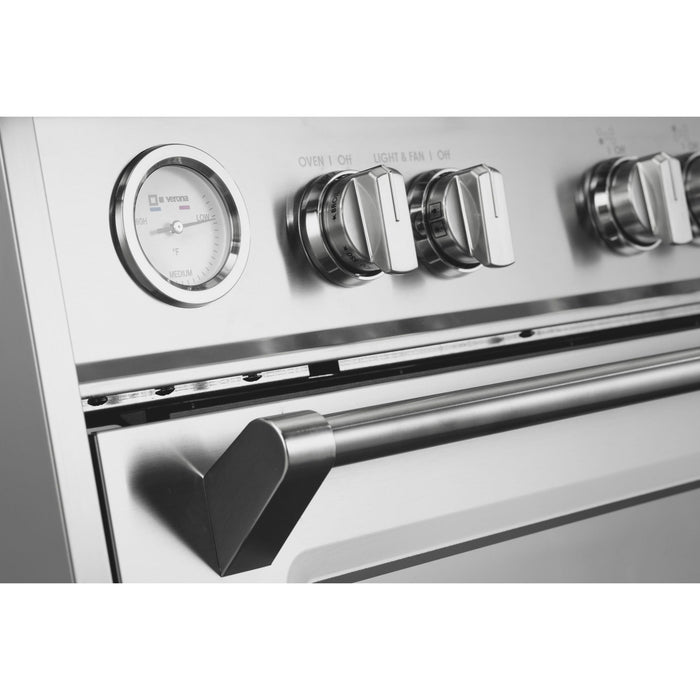 Verona 36-Inch 5.0 Cu. Ft. Colored Designer Series All Gas Range with Five Sealed Brass Burners and Convection Oven