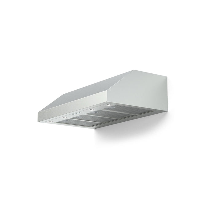 Verona 48-Inch Designer Series Low Profile Wall Mount Range Hood with 1200 CFM, 4 Speed Fan and LED Lighting