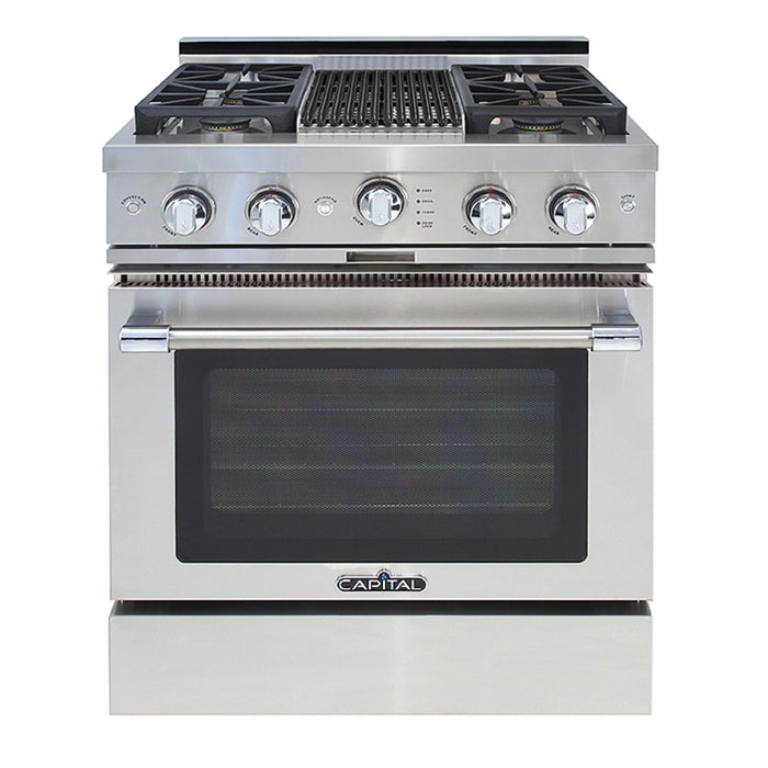 Capital Precision Series 30-Inch 19K BTU 4 Burner Single Door Grand Chef Range