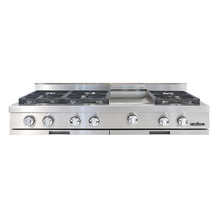 Capital Chef's Collection 48-Inch 6 Burner Specialty Cooktop Rangetop